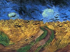 >Wheatfield with Crows by Vincent van Gogh