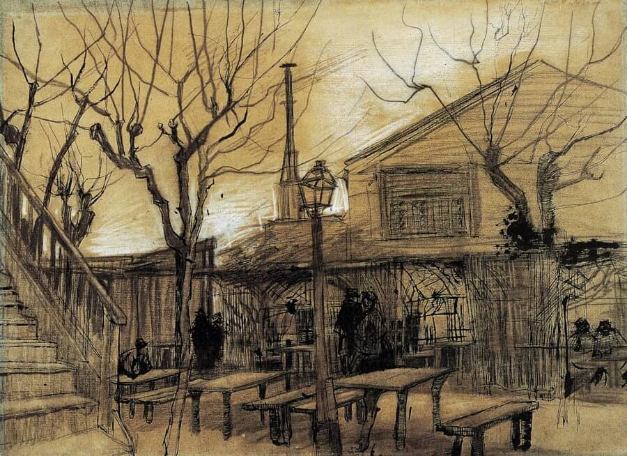 Guinguette - by Vincent van Gogh