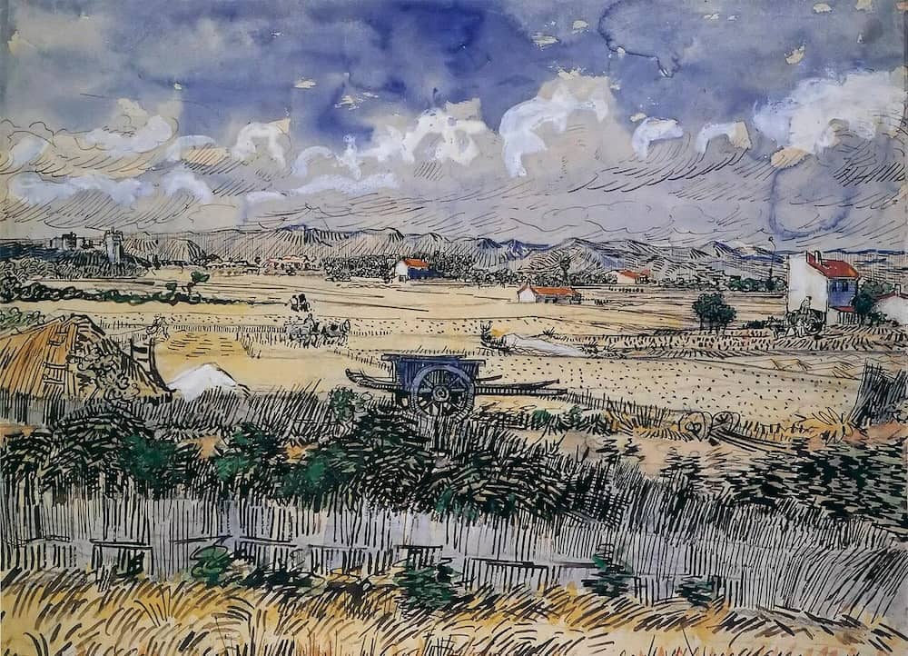 Harvest Landscape - by Vincent van Gogh