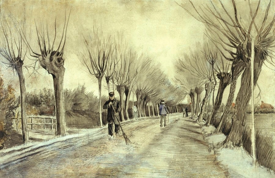 Road in Etten - by Vincent van Gogh