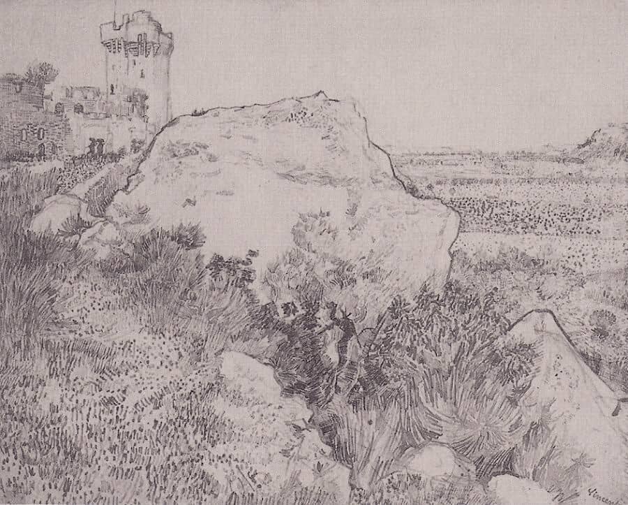 Ruine of the Abbey of Montmajour - by Vincent van Gogh