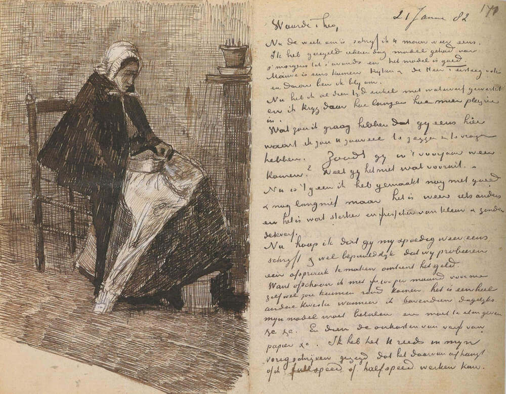 Letter 01/21/1882 - by Vincent van Gogh