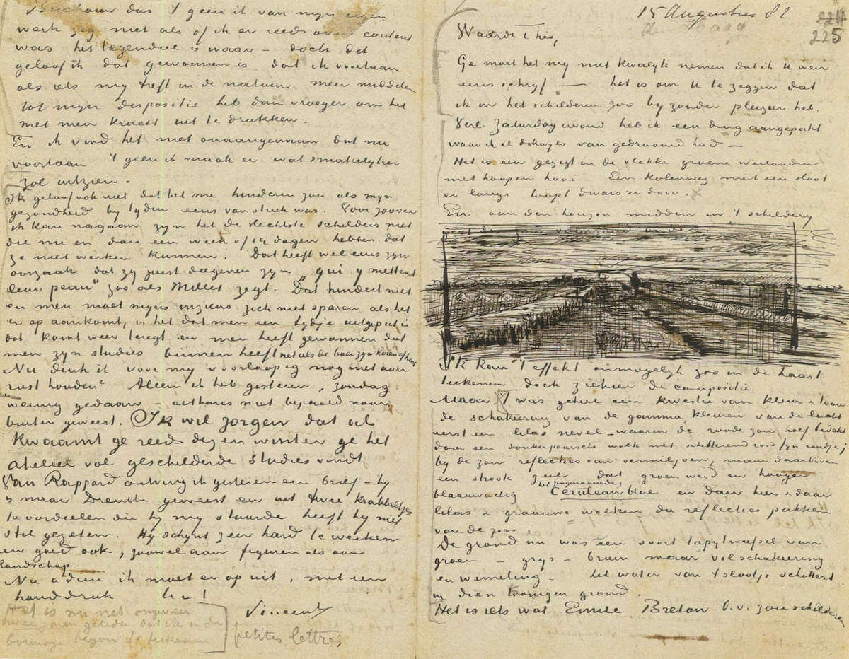 Letter 08/15/1882 - by Vincent van Gogh