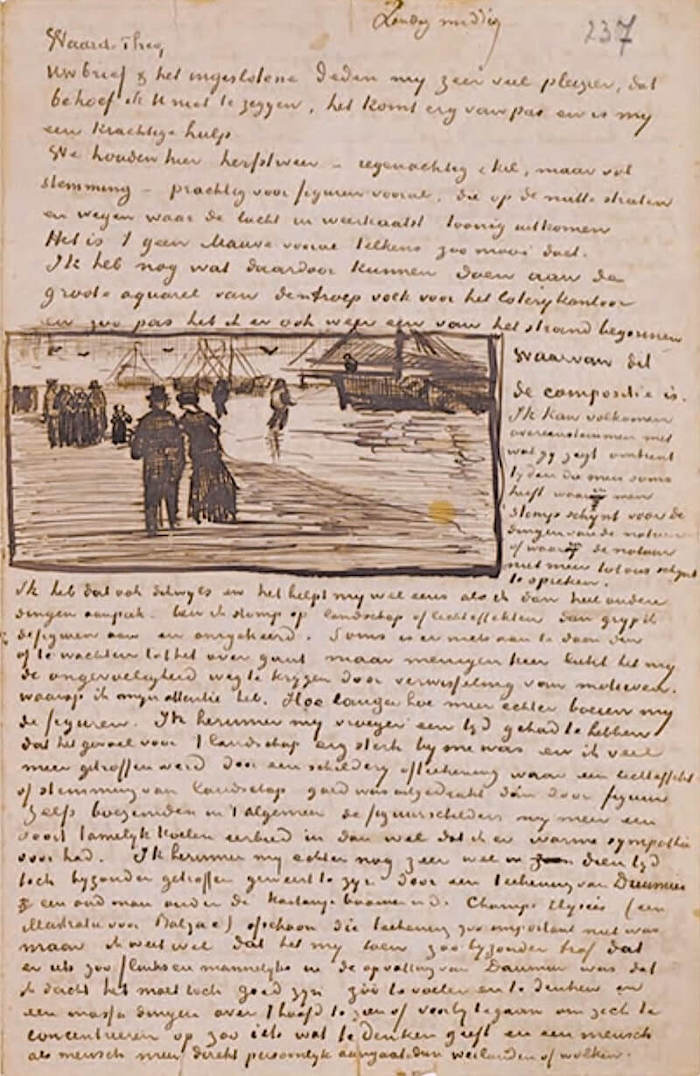 Letter 10/22/1882 - by Vincent van Gogh