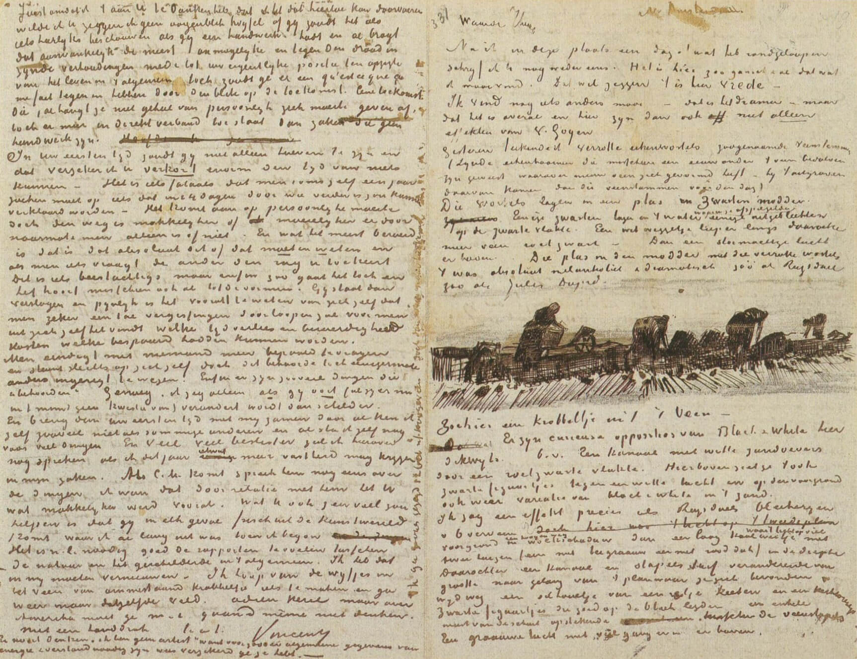 Letter 10/07/1883 - by Vincent van Gogh