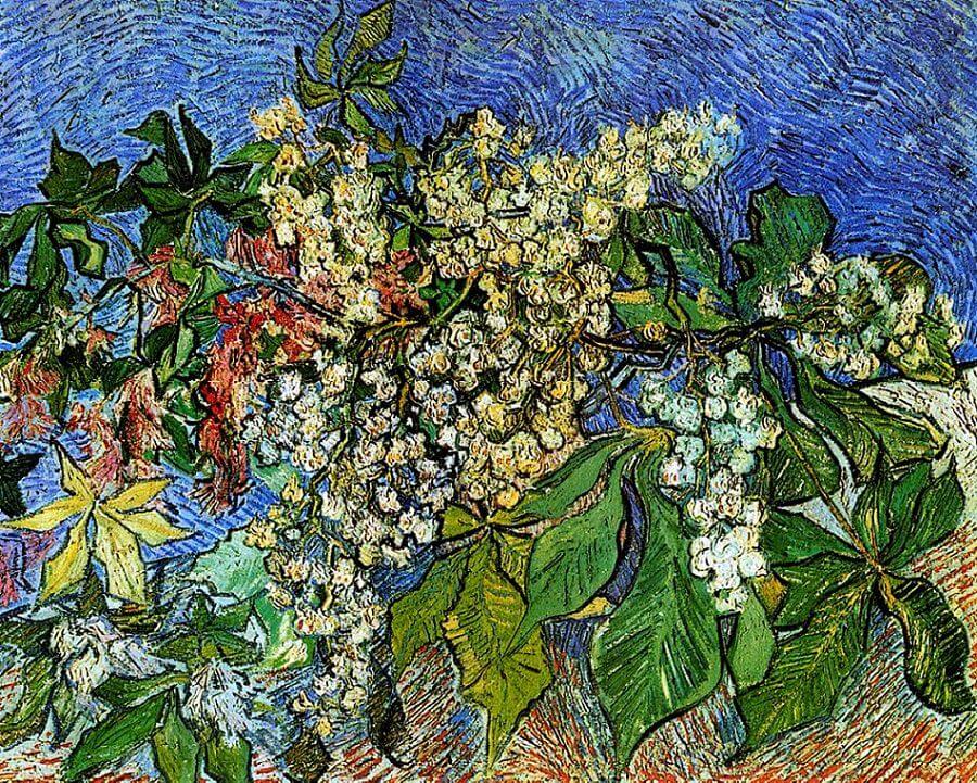 Blossoming Chestnut Branches, 1890 by Vincent Van Gogh