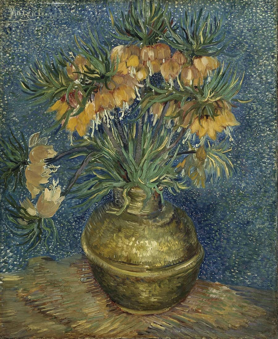 Imperial Fritillaries in a Copper Vase, 1887 by Vincent Van Gogh