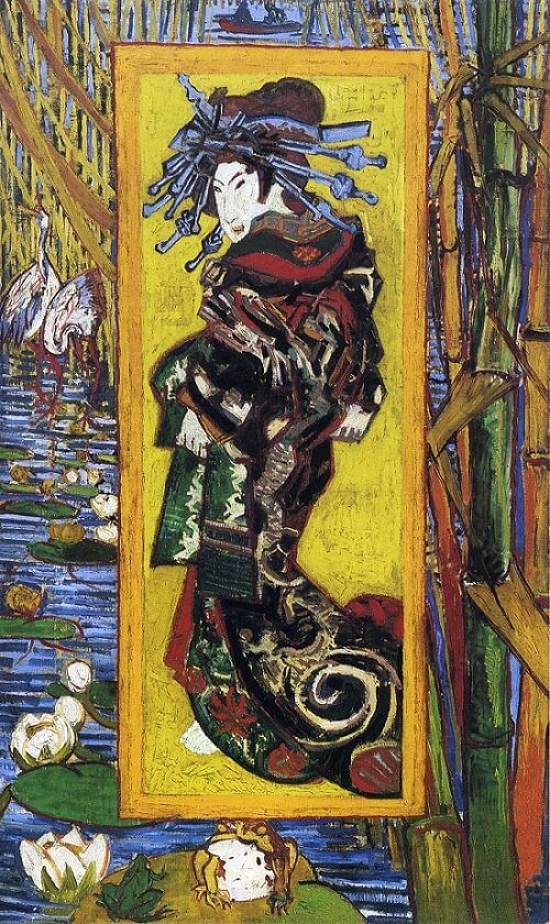Japonaiserie Oiran, 1884 by Vincent Van Gogh