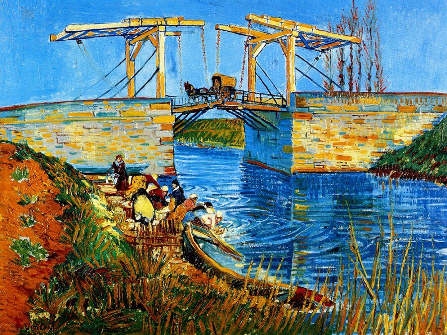 The Langlois Bridge at Arles, 1888 by Vincent van Gogh
