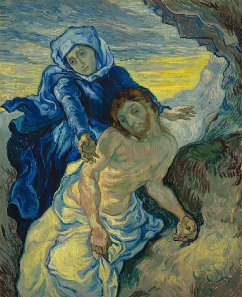 Pieta (after Delacroix), 1889 by Vincent van Gogh