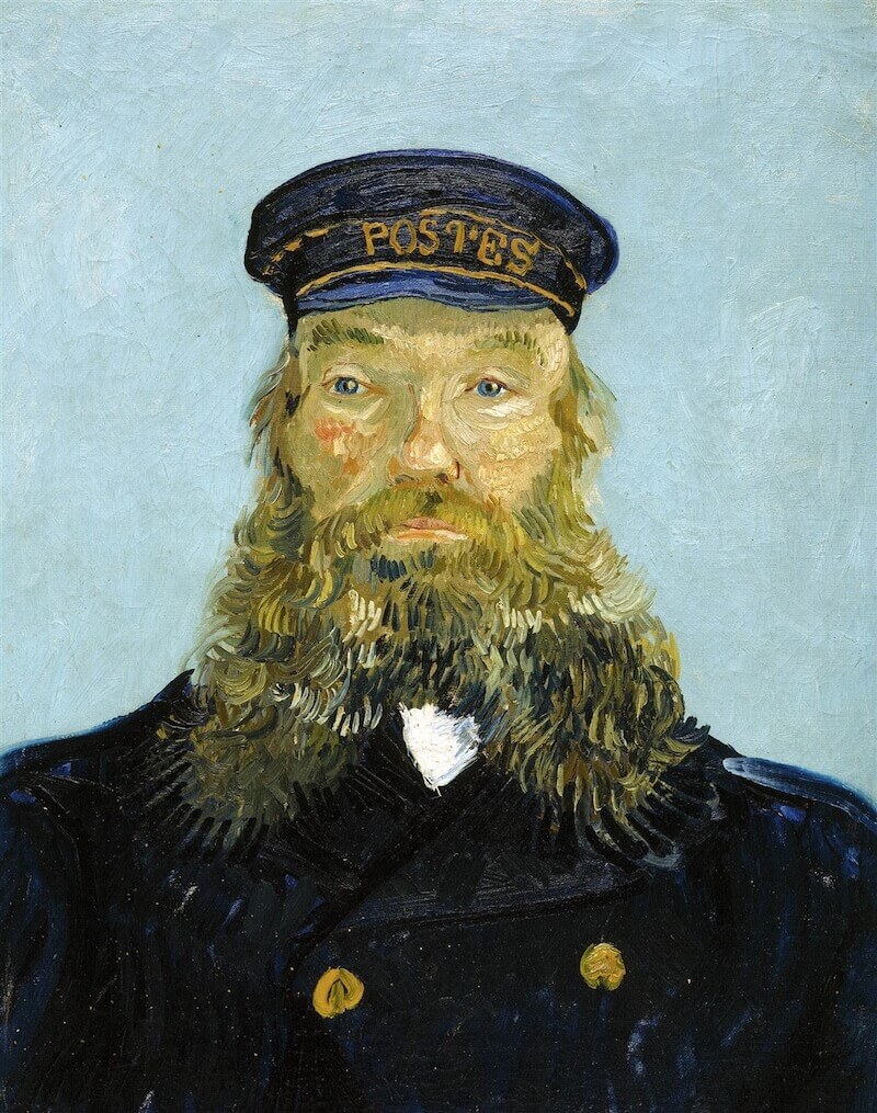 Portrait of Postman Roulin, 1888 by Vincent Van Gogh