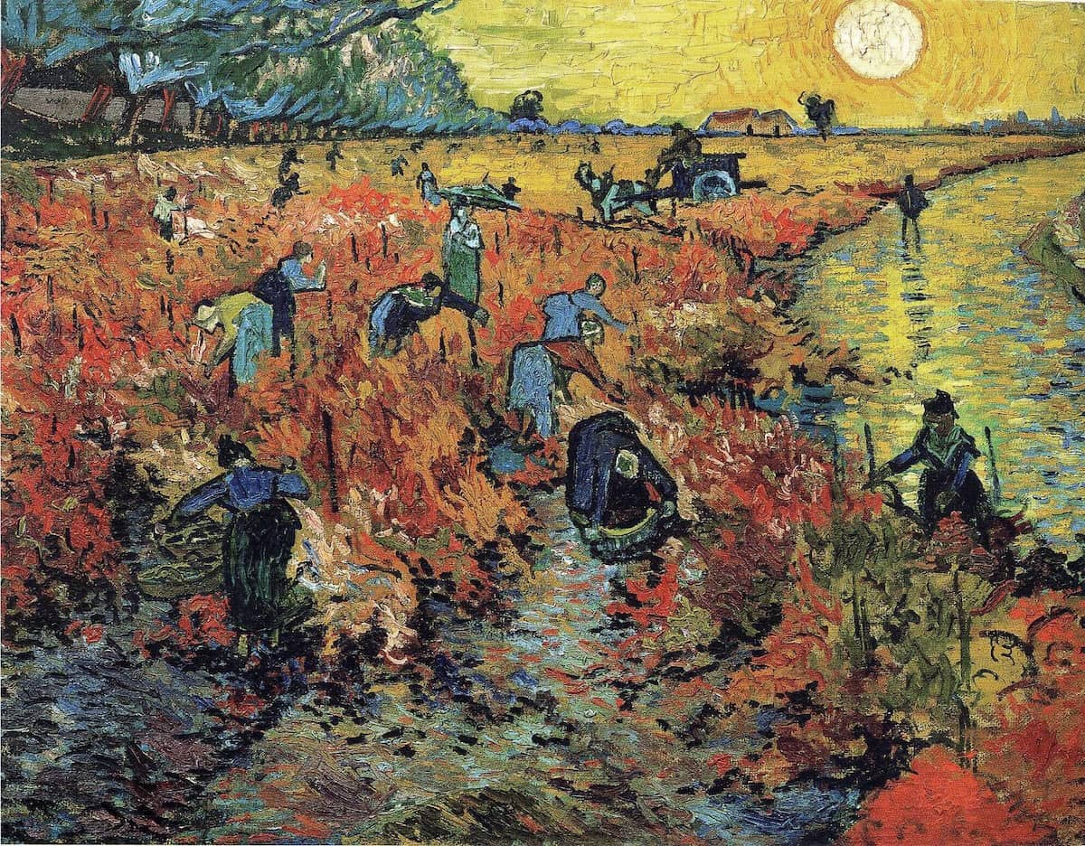 Red Vineyards at Arles, 1888 by Vincent Van Gogh