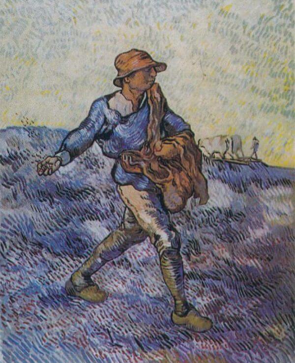 Sower after Millet, 1889 by Vincent van Gogh