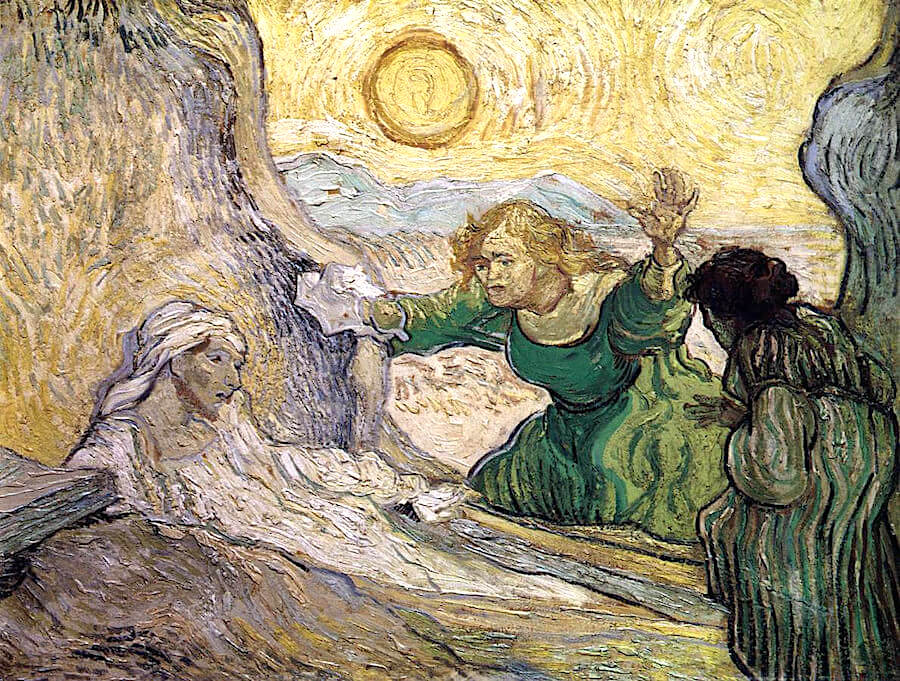The Raising of Lazarus after Rembrandt, 1890 by Vincent van Gogh