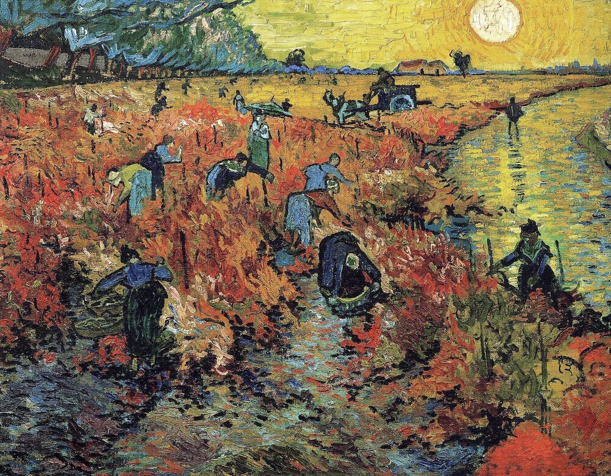 The Red Vineyard, 1888 by Vincent Van Gogh