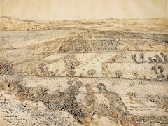 La Crau Seen from Montmajour by Vincent van Gogh