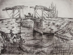 The Langlois Bridge by Vincent van Gogh