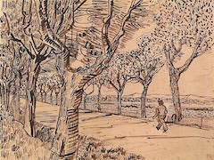 The Road to Tarascon by Vincent van Gogh