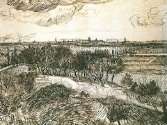 View of Arles from Montmajour by Vincent van Gogh