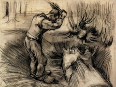 Woodcutter by Vincent van Gogh