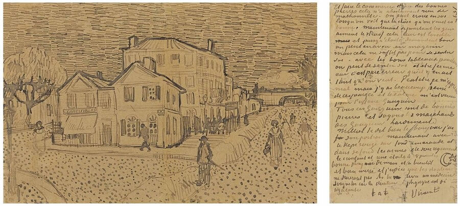 Van Gogh's The Yellow House Sketch
